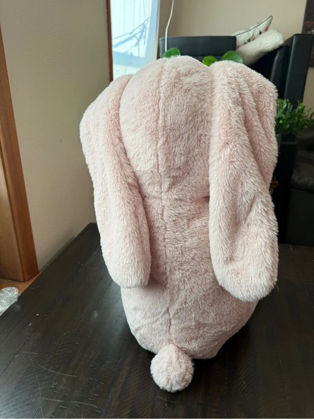 NWT Plush Light Pink XL Long ears Stuffed Bunny Soft Comfort for Kids and Adults